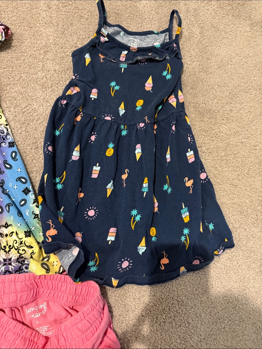 Girls Summer Lot - 2 Dresses/1 Shorts - Picture 6 of 11